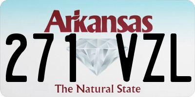 AR license plate 271VZL