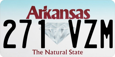 AR license plate 271VZM