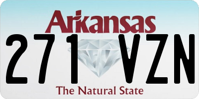 AR license plate 271VZN