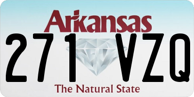 AR license plate 271VZQ