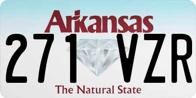 AR license plate 271VZR
