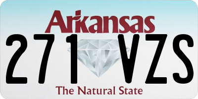 AR license plate 271VZS