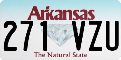 AR license plate 271VZU