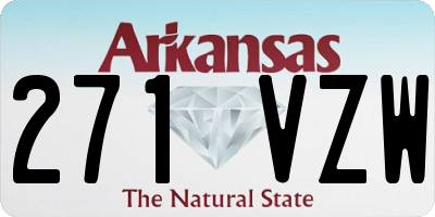 AR license plate 271VZW