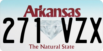 AR license plate 271VZX