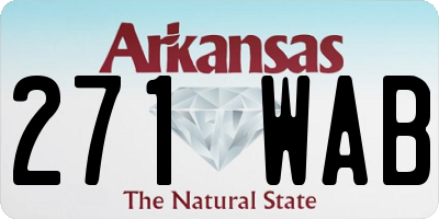 AR license plate 271WAB