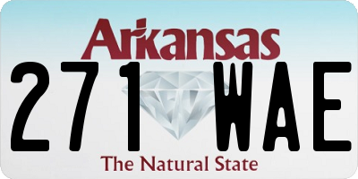 AR license plate 271WAE