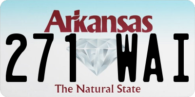 AR license plate 271WAI
