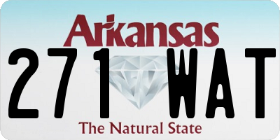 AR license plate 271WAT