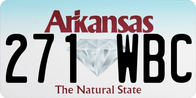 AR license plate 271WBC