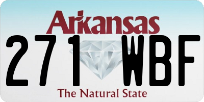 AR license plate 271WBF