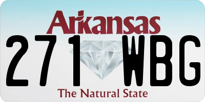 AR license plate 271WBG