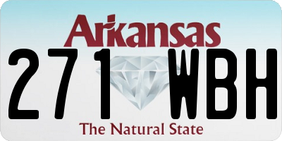 AR license plate 271WBH