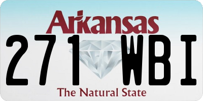 AR license plate 271WBI