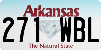 AR license plate 271WBL