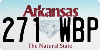 AR license plate 271WBP