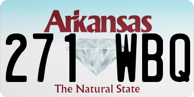 AR license plate 271WBQ