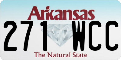AR license plate 271WCC