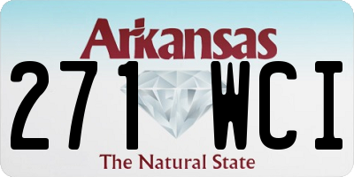 AR license plate 271WCI