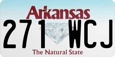 AR license plate 271WCJ