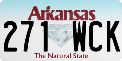 AR license plate 271WCK