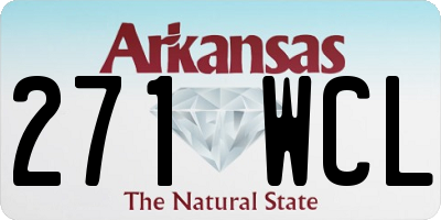 AR license plate 271WCL