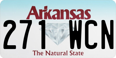 AR license plate 271WCN
