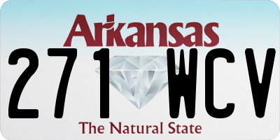 AR license plate 271WCV