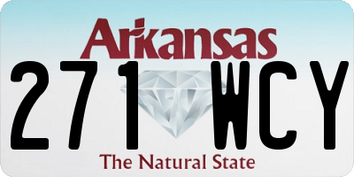 AR license plate 271WCY