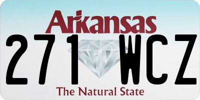 AR license plate 271WCZ