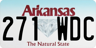 AR license plate 271WDC