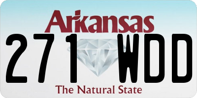 AR license plate 271WDD