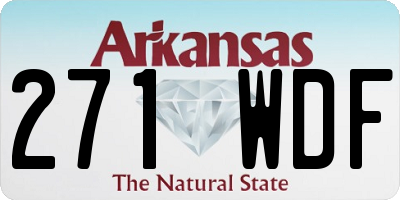 AR license plate 271WDF