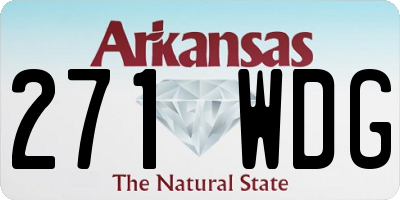 AR license plate 271WDG