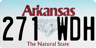 AR license plate 271WDH