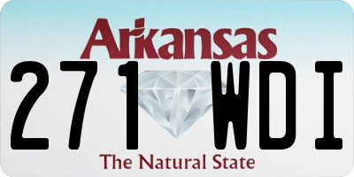 AR license plate 271WDI