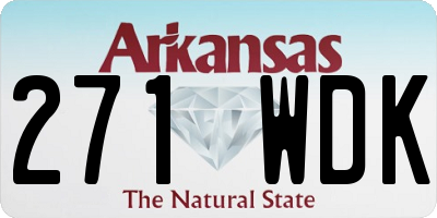 AR license plate 271WDK