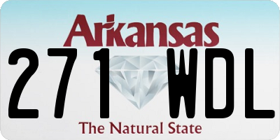AR license plate 271WDL