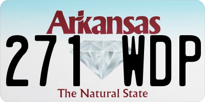 AR license plate 271WDP