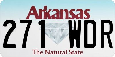 AR license plate 271WDR