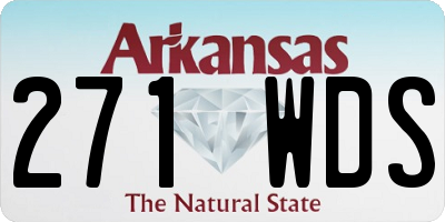 AR license plate 271WDS