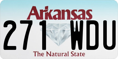 AR license plate 271WDU