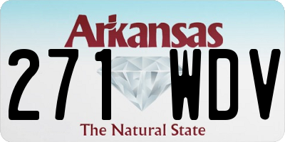 AR license plate 271WDV