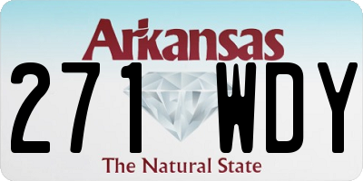 AR license plate 271WDY