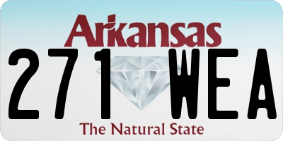 AR license plate 271WEA