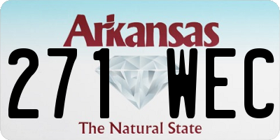 AR license plate 271WEC
