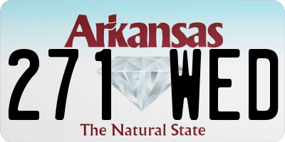 AR license plate 271WED