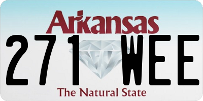 AR license plate 271WEE