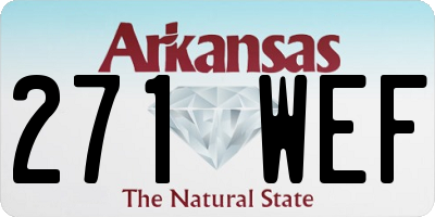 AR license plate 271WEF
