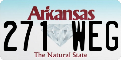 AR license plate 271WEG